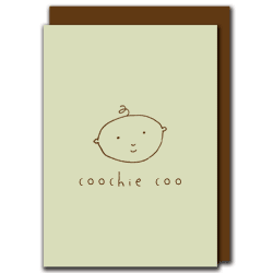 coochie coo baby card