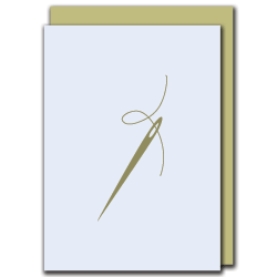 needle & thread card