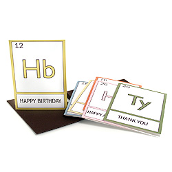 periodic table: assorted set of 6