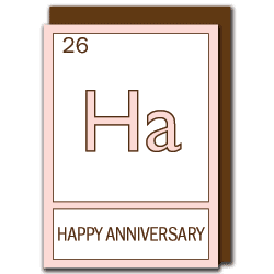 periodic table happy anniversary (Ha)