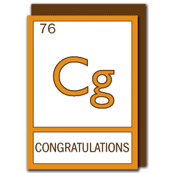 periodic table congratulations (Cg)