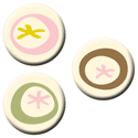 cream floret pins