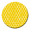 mustard polka dots pocket mirror