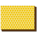 mustard polka dots card