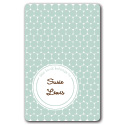 slate polka dots bookplates