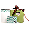 green zigzags suitcase set