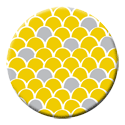 mustard scallops pocket mirror