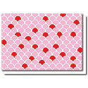 pink scallops card