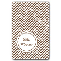 brown zigzags bookplates