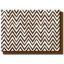 brown zigzags card