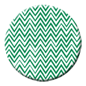 green zigzags pocket mirror