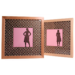 framed silhouette prints