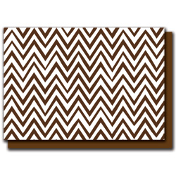 brown zigzags card