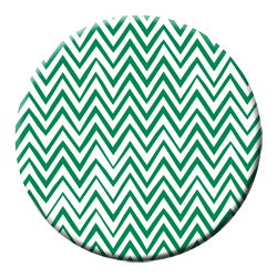 green zigzags pocket mirror