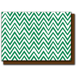 green zigzags card