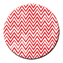 red zigzags pocket mirror