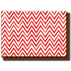 red zigzags card