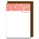 red zigzags stationery